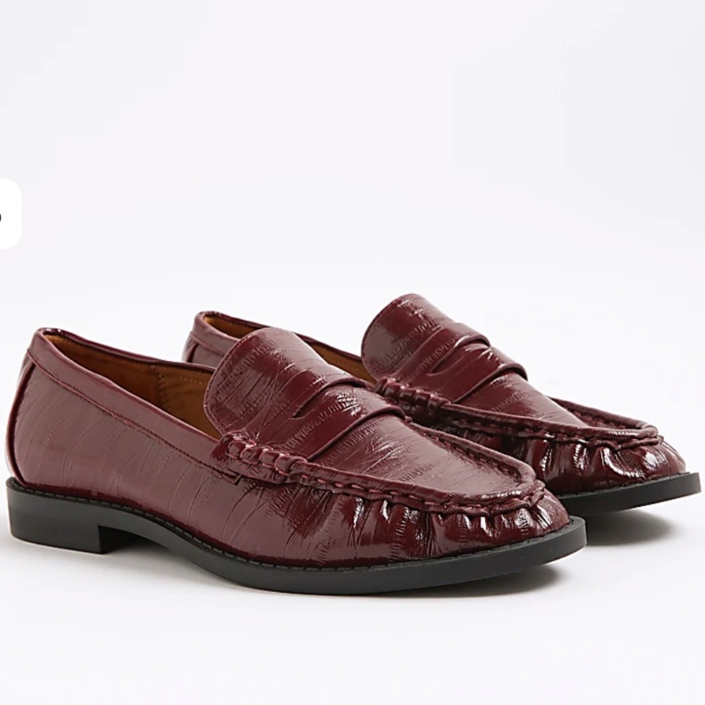 Classic Burgundy Loafers for Women